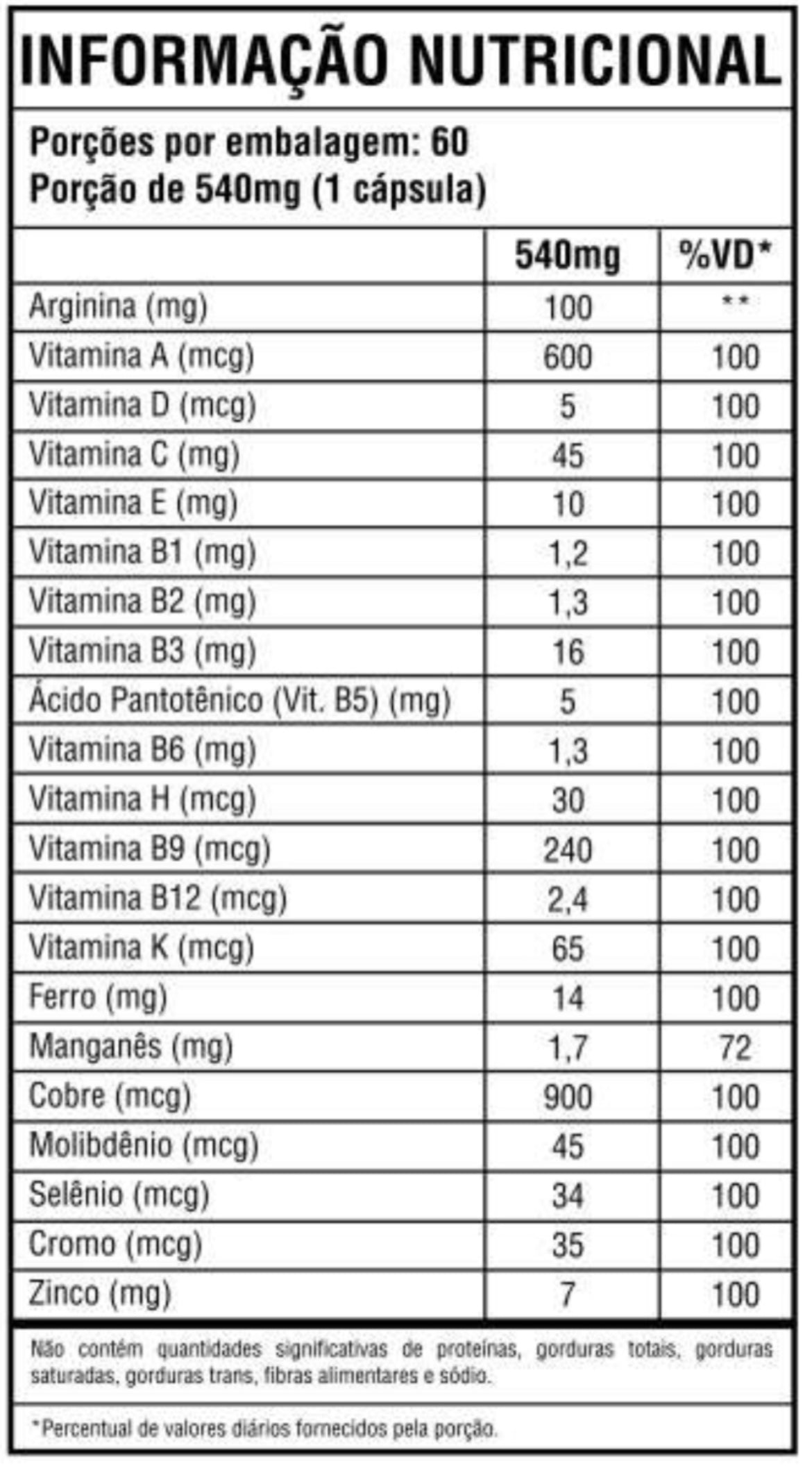 Vitaminas A-Z C/60 Cápsulas - Good Vit