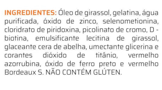 Vitaminas Cabelos Pele e Unhas 500mg C/60 Cápsulas - Good Vit