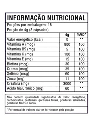Creatina beauty c/120 Cápsulas - Good Vit