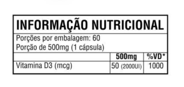 Vitamina D 2000ui Good Vit c/60 Cápsulas - Good Vit
