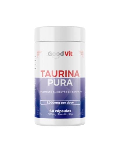 Taurina Pura 1000mg C/60 Cápsulas
