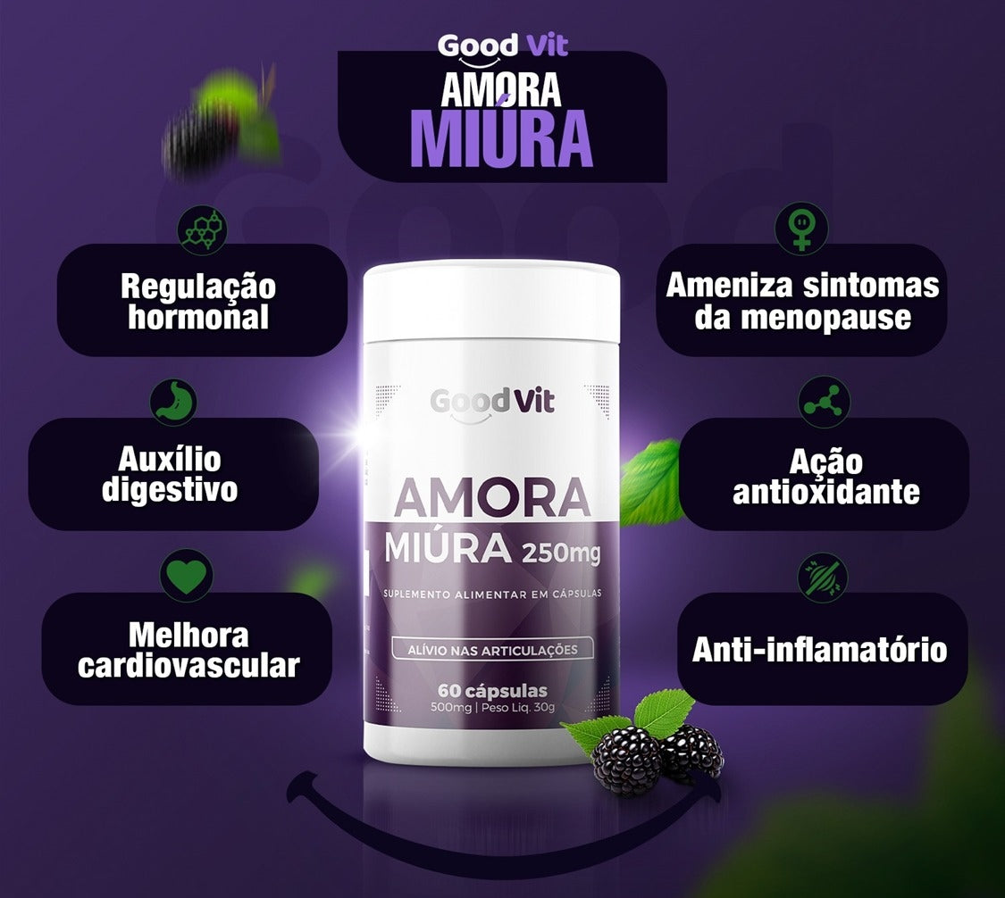 Amora Miura 250mg C/30 Cápsulas - Good Vit
