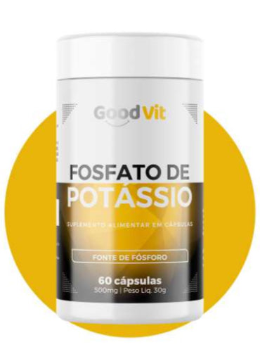 Fosfato de Potássio 500mg c/60 cápsulas - Good Vit