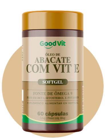 Óleo de Abacate com Vitamina E 1,4g C/60 Cápsulas - Good Vit
