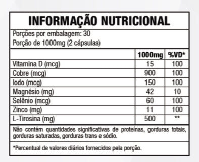 T34 Vitality Thyreo c/60 Cápsulas - Good Vit