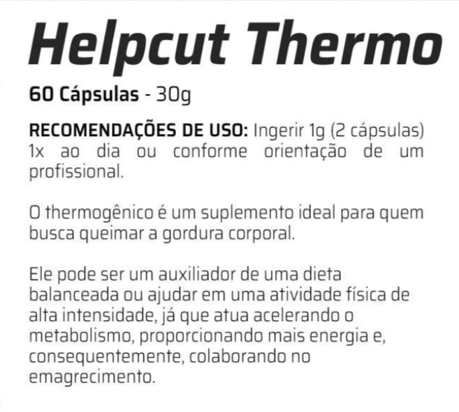 Termogenico Helpcut c/60 cápsulas Good Vit