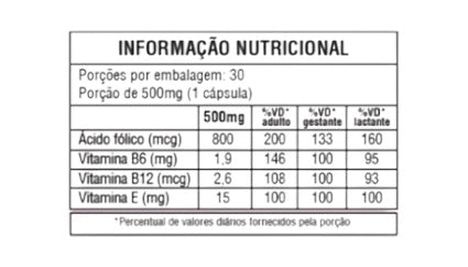 Metilfolato 800mcg c/30 Cápsulas - Good Vit