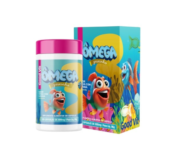 Ômega 3 Peixinho C/120 Cápsulas Mastigável - Good vit