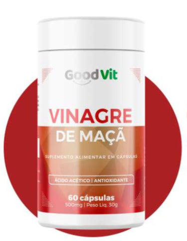 Vinagre de maçã 500mg c/60 cápsulas  - Good Vit