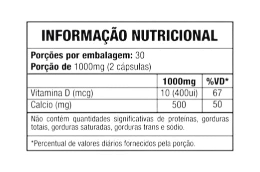 Cálcio D 500mg + 10mcg - Good vit