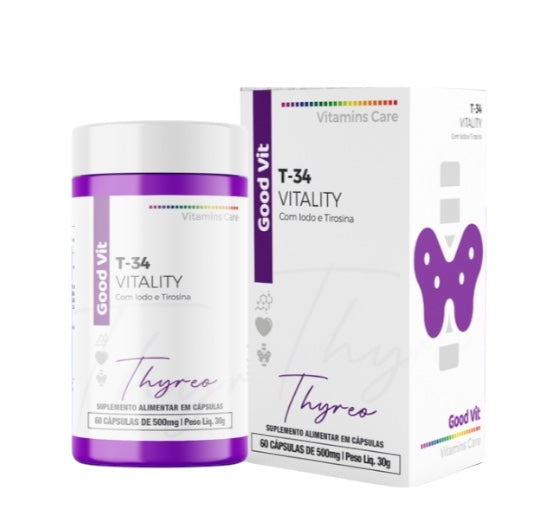 T34 Vitality thyreo c/60 Cápsulas - Good Vit