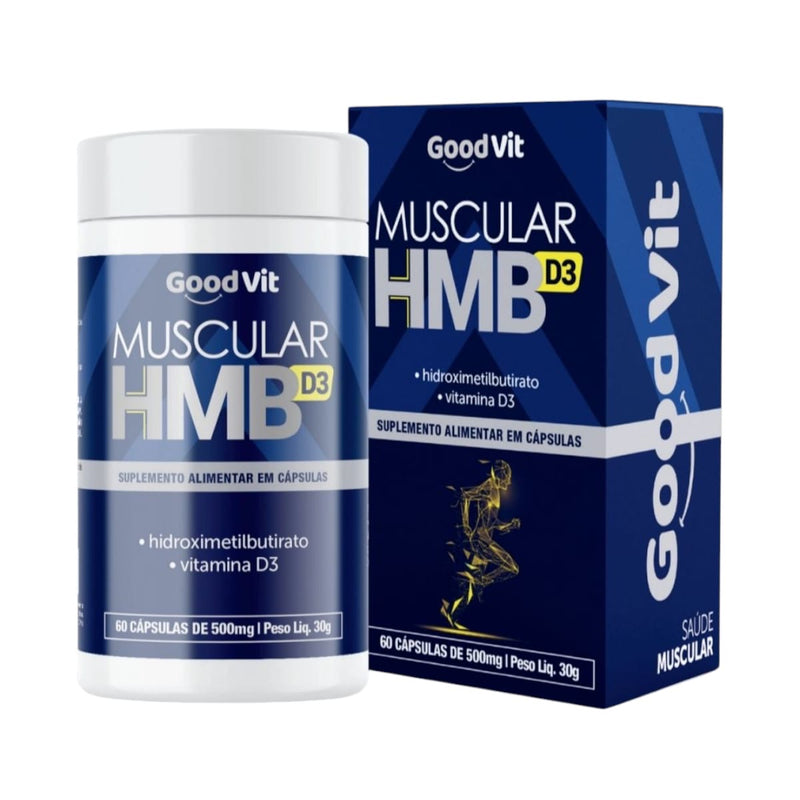 Muscular HMB D3 c/60 Cápsulas - Good Vit
