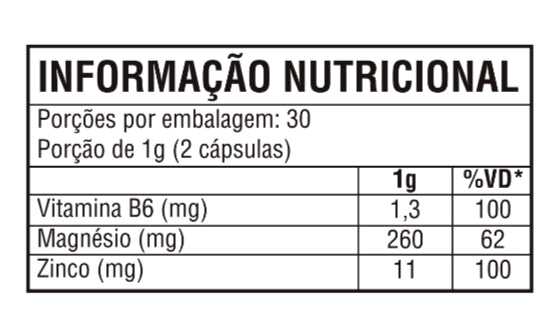 ZMA 1g c/60 Capsulas