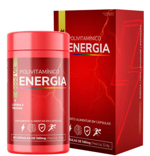 Polivitaminico Energia 540mg C/60 Cápsulas - Good Vit