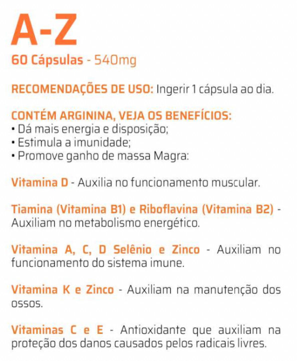 Vitaminas A-Z  C/60 Cápsulas - Good Vit