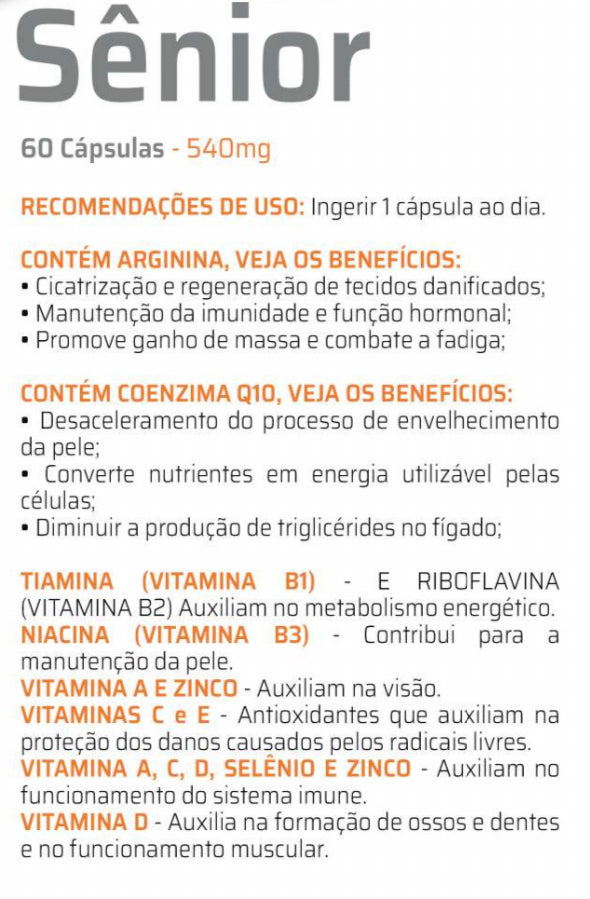 Polivitaminico Sênior  C/60 Cápsulas Good Vit