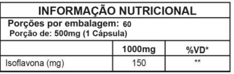 Isoflavona  150mg C/60 Cápsulas - Good Vit
