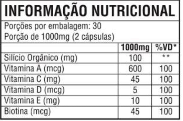 Silício Orgânico 500mg  C/60 Cápsulas - Good Vit