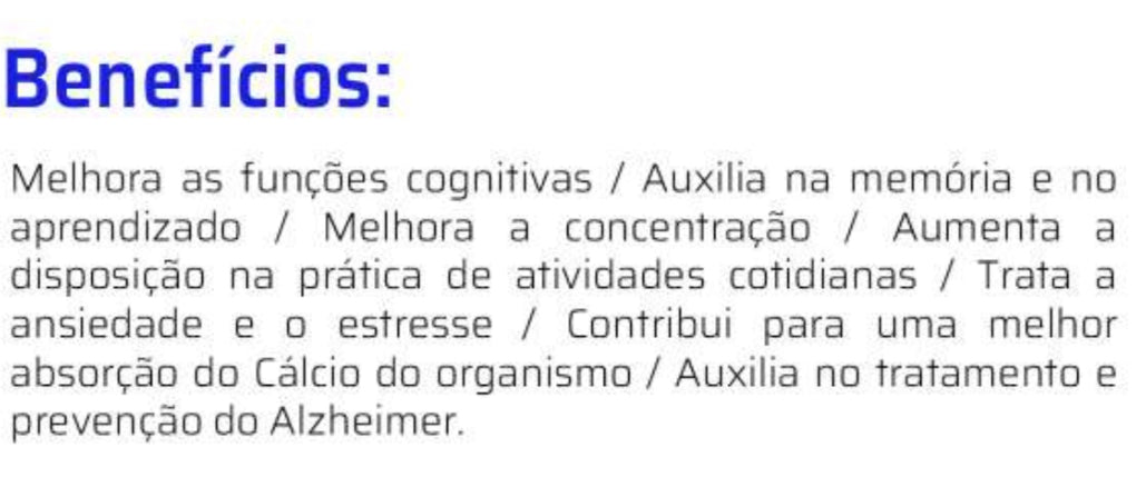 Magnésio Treonato 500mg C/60 Cápsulas - Good Vit