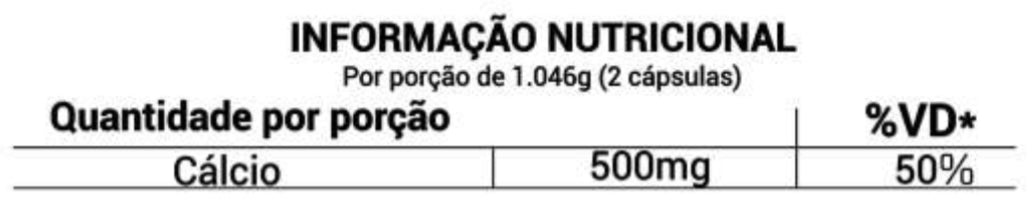 Carbonato de Cálcio   500 mg C/60  Cápsulas - Good Vit