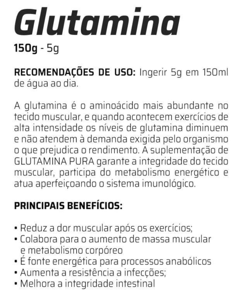 Glutamina pó 150g Cápsulas Good Vit