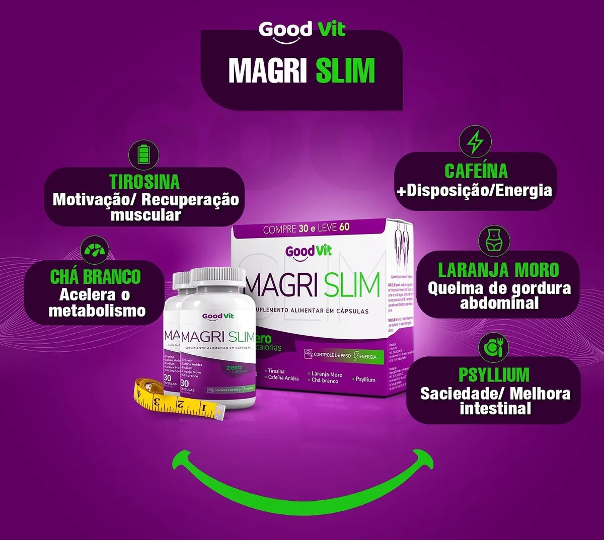 Magri Slim  C/60 Cápsulas 500Mg - Good Vit