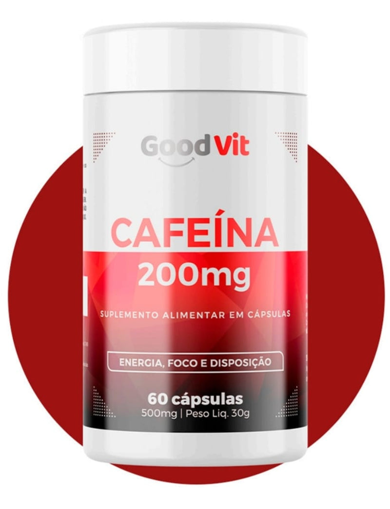 Cafeína 200mg C/60 Cápsulas  Good Vit