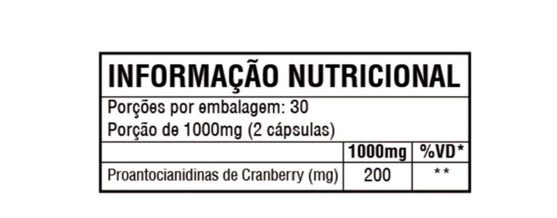 Cramberry 200mg  C/60 Cápsulas  Good Vit
