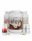 Kit Whey 100% Creantina e Cafeina.