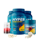 Kit Hyper Whey Creantina e Cafeina.